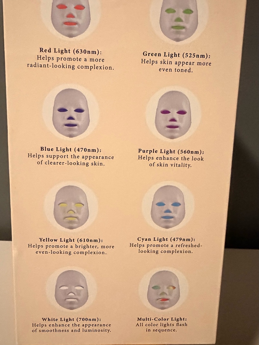 LED Light Reviving Mask - White - Picture 4 of 9